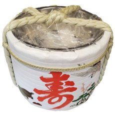 画像1: 樽酒屋特製 ステンレス容器型樽 寿鶴亀 2斗樽 海外発送可能樽 何度でも使える樽酒容器　taruzake-kid (1)