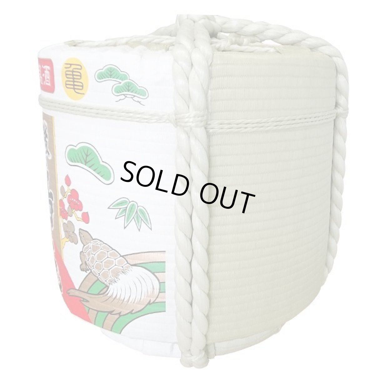画像4: 飾り樽 越後鶴亀 4斗樽 72Lsize ディスプレイ樽 Japanese sake decorative barrel 樽酒 海外発送 (4)
