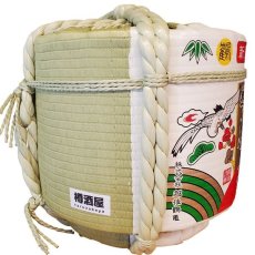 画像3: 飾り樽 越後鶴亀 1斗樽 18Lsize ディスプレイ樽 Japanese sake decorative barrel 樽酒 海外発送 (3)