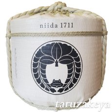 画像1: 飾り樽 Niida 4斗樽 72Lsize ディスプレイ樽 Japanese sake decorative barrel 樽酒 海外発送 (1)