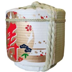 画像3: 飾り樽 寿飛び鶴 4斗樽 72Lsize ディスプレイ樽 Japanese sake decorative barrel 樽酒 海外発送 (3)