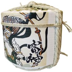 画像3: 飾り樽 雷神 1斗樽 18Lsize ディスプレイ樽 Japanese sake decorative barrel 樽酒 海外発送 (3)