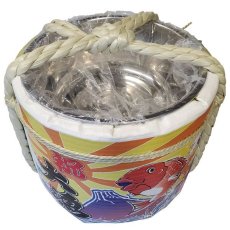 画像1: 樽酒屋特製 ステンレス容器型樽 大漁 1斗樽 海外発送可能樽 何度でも使える樽酒容器 taruzake-kid (1)