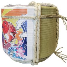 画像4: 樽酒屋特製 ステンレス容器型樽 大漁 1斗樽 海外発送可能樽 何度でも使える樽酒容器 taruzake-kid (4)