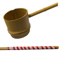 画像3: 柄杓 ひしゃく 1本 （プラスティック製） 鏡開きの必需品 (3)
