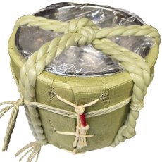 画像7: 樽酒屋特製 ステンレス容器型樽 来福 4斗樽 （蓋付き）海外発送可能樽 何度でも使える樽酒容器 鏡開き Kagamibiraki (7)