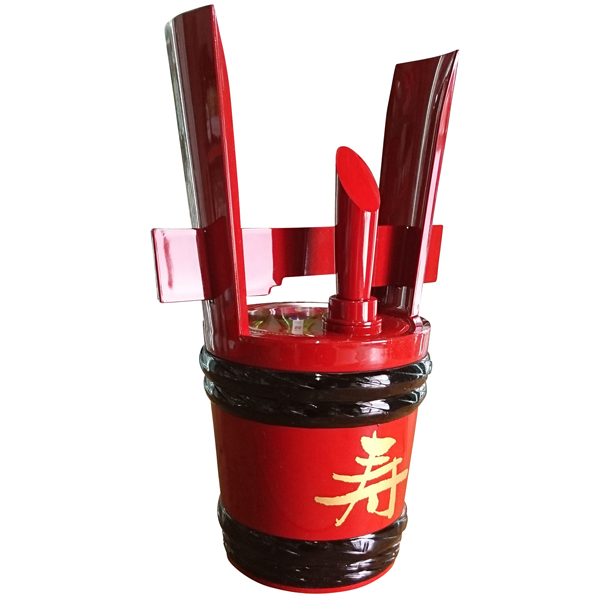 天然秋田杉 角樽 祝樽 酒樽 2合 ごつ